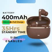 Grabit Gtunes-Gravel True Wireless Earbuds Brown