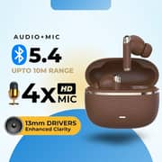 Grabit Gtunes-Gravel True Wireless Earbuds Brown