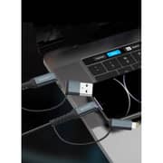 Grabit 4-in-1 Charging USB-C Cable 1.2m Black - GCBL-50