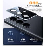 Grabit Scratch Resistant Lens Protector Clear/Black Samsung Galaxy S25 Ultra - GLNS-S25UL