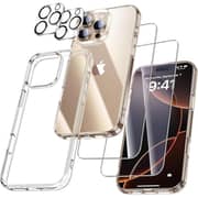 Grabit 4-in-1 Accessory Kit Case + Screen & Lens Protector Clear iPhone 15 Pro - GKIT-15P