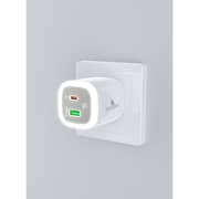Grabit Wall Charger with Night Lamp White - GTC-125H