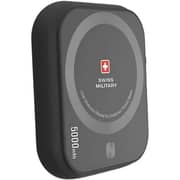 Swiss Military Power Bank 5000mAh Black - SM-WL-3IN1-MAGCHAR