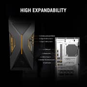 Asus TUF Gaming T500 Tower (2026) Desktop - 2nd Series / Intel Core i5-210H / 512GB SSD / 16GB RAM / 6GB NVIDIA GeForce RTX 3050 Graphics / Windows 11 Home / Solar Eclipse Gray / Middle East Version - [T500MV-05210H114W]
