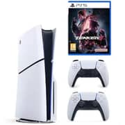 Sony PS5 Slim Disc Console 1TB White - CFI-2000-A01 + Controller + TEKKEN 8 International Version