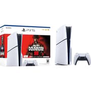 Sony PS5 Slim Disc Console 1TB White - CFI-2000-A01 + Controller + Call of Duty Modern Warfare III International Version