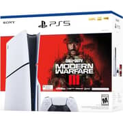 Sony PS5 Slim Disc Console 1TB White - CFI-2000-A01 + Controller + Call of Duty Modern Warfare III International Version