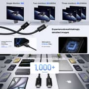 Ugreen Thunderbolt 5 USB-C Cable 1m Black - L703-45996