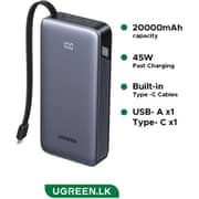 Ugreen Power Bank 20000mAh Space Grey - PB536-55988B