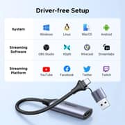 Ugreen Full HD HDMI Video Capture Card Grey - CM489-40189