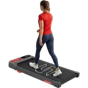 Sparnod Fitness Walking Pad for Home Use with 2.25 HP Motor, 1–6 km/h Speed, 2-Level Manual Incline, LED Display for Time Distance Speed & Calories, Shock Absorption, Compact Design, 85kg Max User Weight – STH-2001