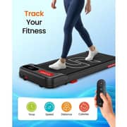 Sparnod Fitness Walking Pad for Home Use with 2.25 HP Motor, 1–6 km/h Speed, 2-Level Manual Incline, LED Display for Time Distance Speed & Calories, Shock Absorption, Compact Design, 85kg Max User Weight – STH-2001