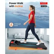 Sparnod Fitness Walking Pad for Home Use with 2.25 HP Motor, 1–6 km/h Speed, 2-Level Manual Incline, LED Display for Time Distance Speed & Calories, Shock Absorption, Compact Design, 85kg Max User Weight – STH-2001
