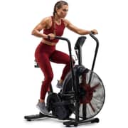 Sparnod Fitness Commercial Air Bike with Magnetic Belt & Chain Drive, 216 Workout Programs, Interval Console, Adjustable Ergonomic Seat, Heart Rate Sensor, Heavy-Duty Steel Frame, 150kg User Weight Capacity – SAB-12