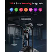 Sparnod Fitness Commercial Air Bike with Magnetic Belt & Chain Drive, 216 Workout Programs, Interval Console, Adjustable Ergonomic Seat, Heart Rate Sensor, Heavy-Duty Steel Frame, 150kg User Weight Capacity – SAB-12