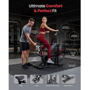 Sparnod Fitness Commercial Air Bike with Magnetic Belt & Chain Drive, 216 Workout Programs, Interval Console, Adjustable Ergonomic Seat, Heart Rate Sensor, Heavy-Duty Steel Frame, 150kg User Weight Capacity – SAB-12