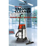 Zenet Wet & Dry Commercial Vacuum Cleaner Stainless Steel - ZVC-35WDX