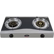 Clikon 2 Burner Table Top Gas Stove Stainless Steel - CK4503