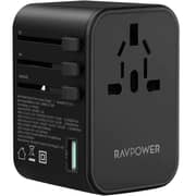 RAVPower PIONEER 3-port Travel Charger Black - RP-PC1035