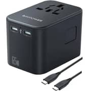 RAVPower PIONEER 3-port Travel Charger Black - RP-PC1035