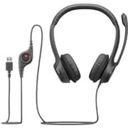 Logitech H390 Wired On Ear Headset Black