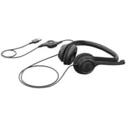 Logitech H390 Wired On Ear Headset Black