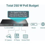 TP-Link 18-Port Gigabit Rackmount Switch with 16 PoE - TL-SG1218MP