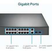 TP-Link 18-Port Gigabit Rackmount Switch with 16 PoE - TL-SG1218MP