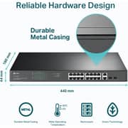 TP-Link 18-Port Gigabit Rackmount Switch with 16 PoE - TL-SG1218MP