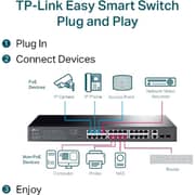 TP-Link Omada 28-Port Gigabit Easy Smart Switch with 24-Port PoE - TL-SG1428PE