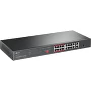TP-Link 16-Port 10/100 Mbps + 2-Port Gigabit Rackmount Switch with 16-Port PoE - TL-SL1218P