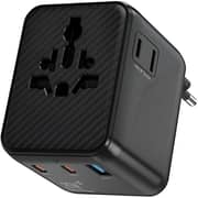 WiWU Warrior GaN Uni-Plug Adapter Black - Wi-UA011