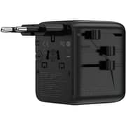 WiWU Warrior GaN Uni-Plug Adapter Black - Wi-UA011