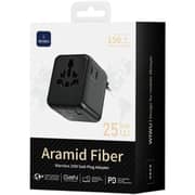 WiWU Warrior GaN Uni-Plug Adapter Black - Wi-UA011
