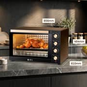 SPJ 150L Electric Oven 2800W, Large Capacity OTG Oven, 120-Minute Timer, Rotisserie, Brown