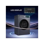 SPJ 10KG Front Load Fully Automatic Washing Machine, BLDC Inverter Motor, 1400 RPM, A+++ Energy Efficient, LED Display, Multiple Wash Programs, Low Noise, Dark Grey