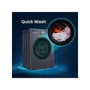 SPJ 10KG Front Load Fully Automatic Washing Machine, BLDC Inverter Motor, 1400 RPM, A+++ Energy Efficient, LED Display, Multiple Wash Programs, Low Noise, Dark Grey