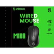 Smart Gate M100 Wired 3 Buttons USB Mouse Black - SGM-100BLK