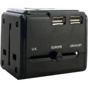 American Tourister Universal Travel Adaptor Black - 251-2501-004436