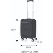 American Tourister 1 Pc Durable Frontec Luggage Trolley Case Black - 251-2501-005621