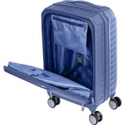 American Tourister 1 Pc Durable Frontec Luggage Trolley Case Elemental Blue - 251-2501-005623