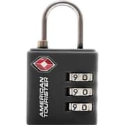 American Tourister 1 Pc 3 Dial Combination Lock Black - 251-2501-001539