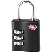American Tourister 1 Pc 3 Dial Combination Lock Black - 251-2501-001539