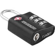American Tourister 1 Pc 3 Dial Combination Lock Black - 251-2501-001539