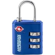 American Tourister 1 Pc 3 Dial Combination Lock Blue - 251-2501-001540