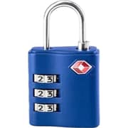 American Tourister 1 Pc 3 Dial Combination Lock Blue - 251-2501-001540