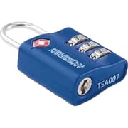 American Tourister 1 Pc 3 Dial Combination Lock Blue - 251-2501-001540