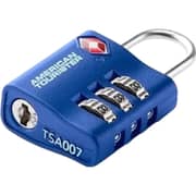American Tourister 1 Pc 3 Dial Combination Lock Blue - 251-2501-001540