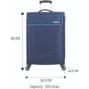 American Tourister 1 Pc Durable Jamaica Luggage Trolley Case Navy - 251-2501-005209