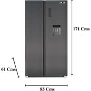 Akai Side By Side Refrigerator 429L Titanium - RFMA-SBS701SWD
